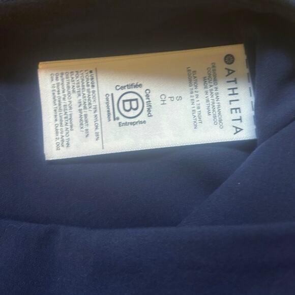 Athleta Elation 2 in 1 7/8 Skirted Active Tight in Powervita Navy NWT Size Small - Picture 5 of 7